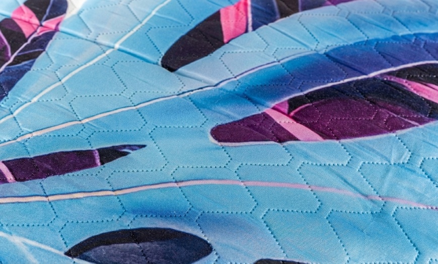 Image 19: Couvre-lit léger italien avec impression 3D pour lit double