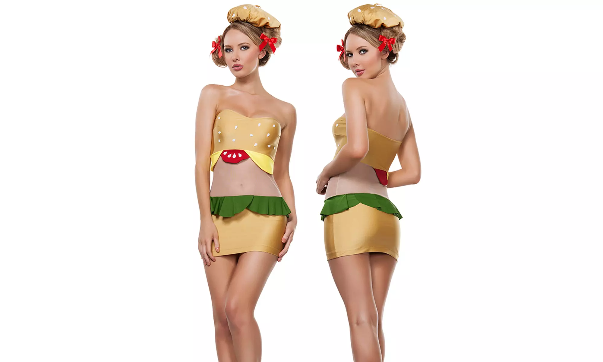 Yandy's Women's Sexy Hamburger Costume - Primary Image