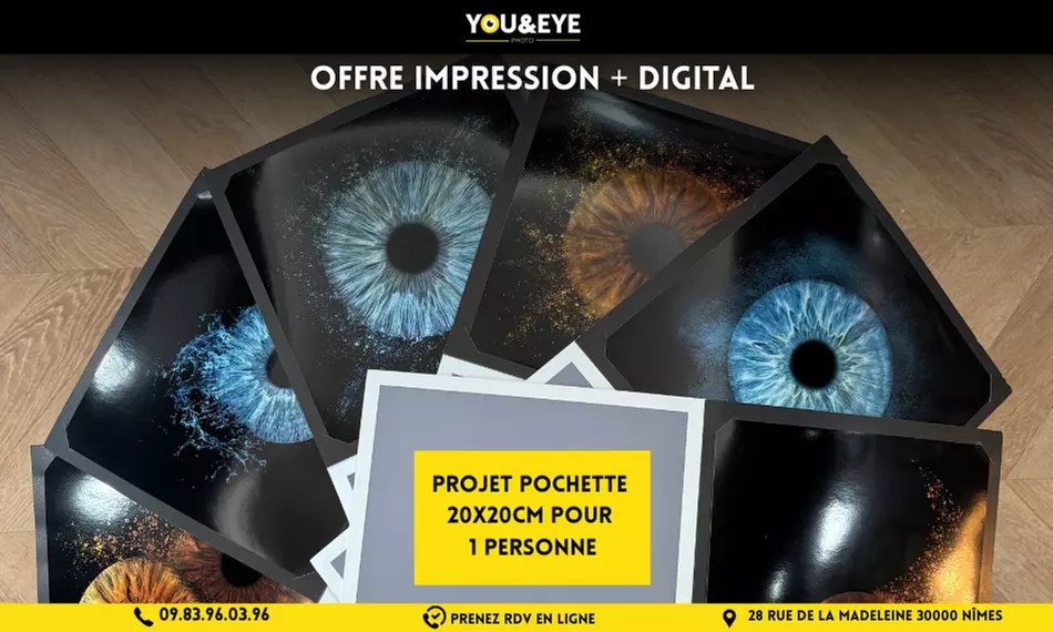 Vos yeux, une œuvre d'art : capturez l'essence de votre iris