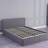 Image 2: Fabric Ottoman Bed with Wooden Frame & Gas Lift Under-Bed Storage 