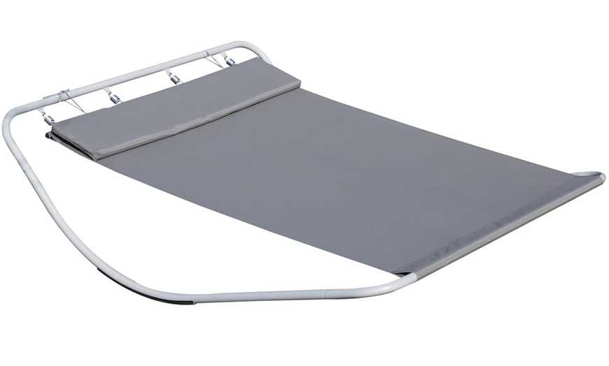 Image 2: Outsunny Lounger Rocking Bed