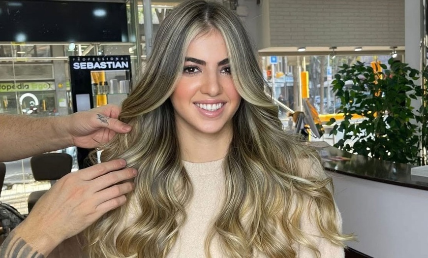 Image 1: Haircut, Wash, Head Spa, Blow-Dry with Optional Roots Color and More