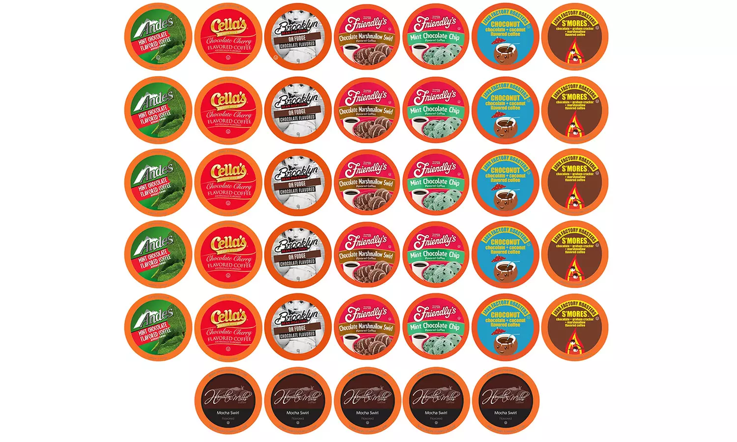 Two Rivers Coffee Variety Sampler Pack K-Cup Brewers, 40 or 100 Count