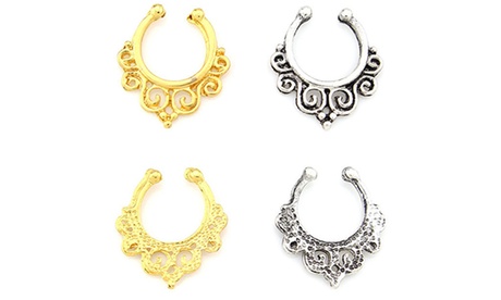 Anello a cerchio per naso disponibile in 2 colori