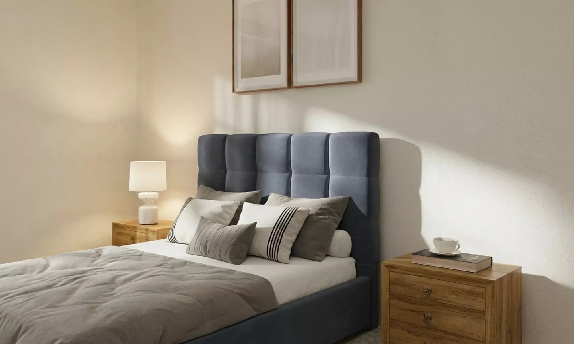 Windsor Velvet Gas Lift Ottoman Bed Frame