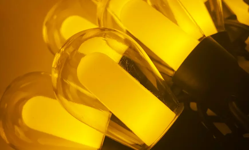 Image 3: Guirlande lumineuse avec 10 ampoules LED étanches IP44