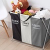Image 1: 145L Foldable Three-Section Laundry Basket