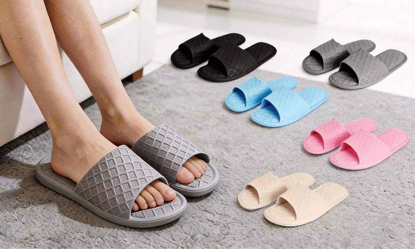 Non-Slip Shower Sandals Unisex Bathroom Slippers Indoor Home Beach Shoes