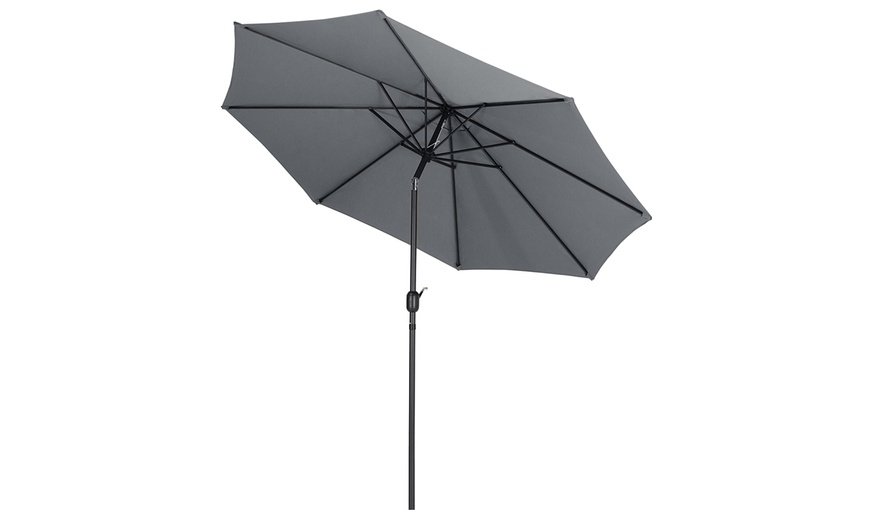 Image 15: 3M Rotating Parasol with UV Protection; Adjustable and Stylish Design