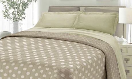 Trapuntino reversibile vintage Pois, disponibile in 3 dimensioni e 5 colori