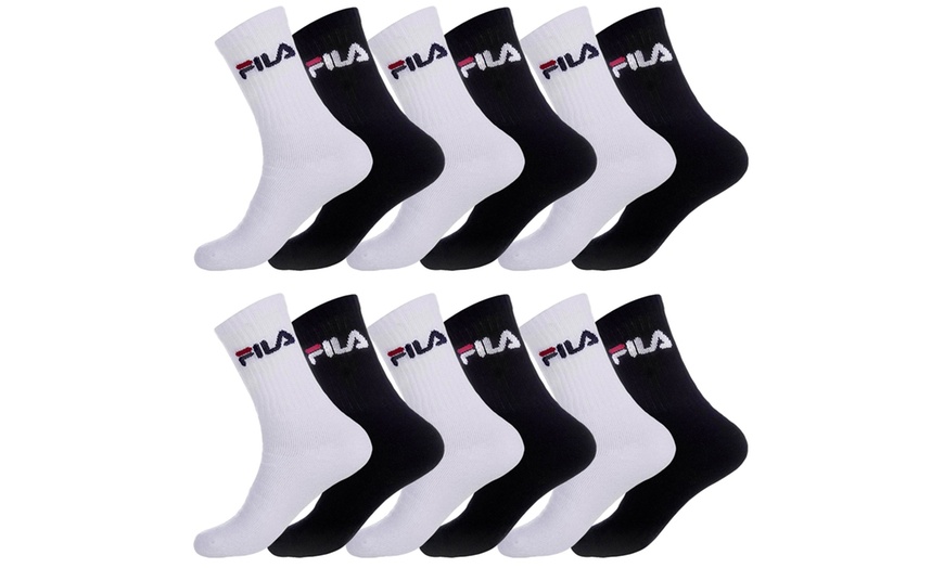 Image 4: Lot de 12 paires de chaussettes tennis Fila