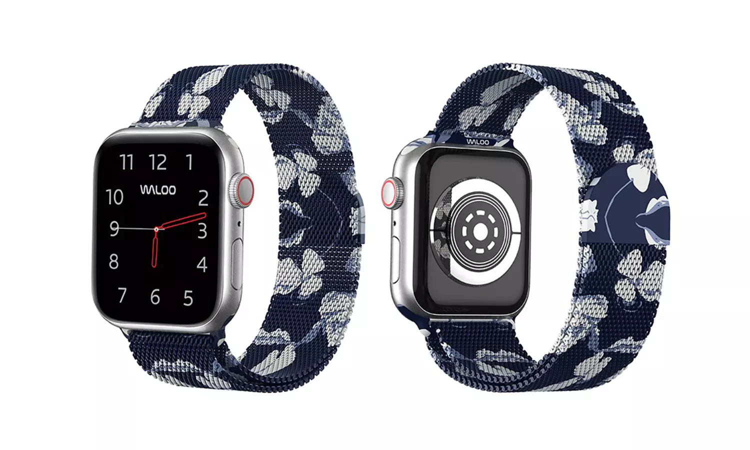 Waloo Floral Printed Milanese Band for Apple Watch