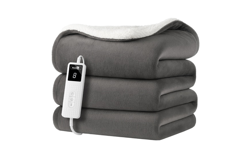 Image 9: Homiu Electric Heated Blanket Throw