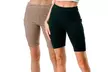 Women's 2-Pack High Waisted Biker Bermuda Shorts - Tummy Control - Second Medium