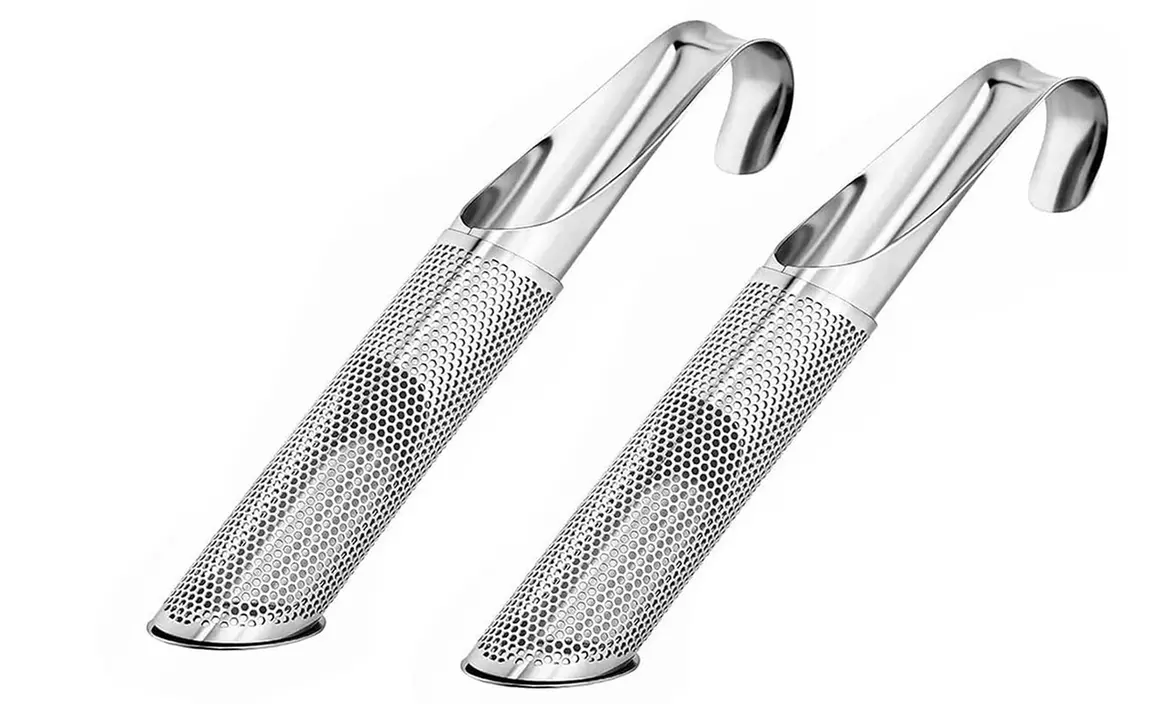 Stainless Steel Tea Diffuser Tea Stick Strainer Tea Infuser Pipe Hook Handle