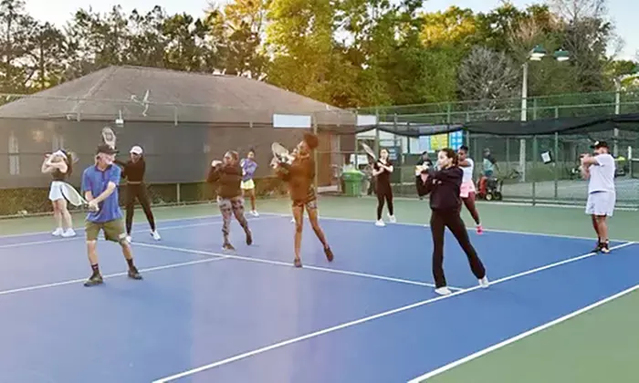 Enjoy with Six Weeks of Adult, Kids, or Family Tennis Lessons