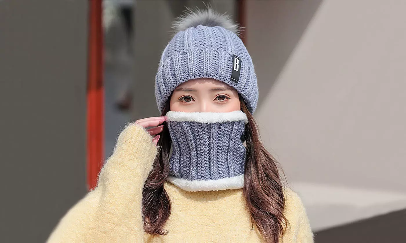 N'POLAR Women's Winter Beanie and Scarf Set