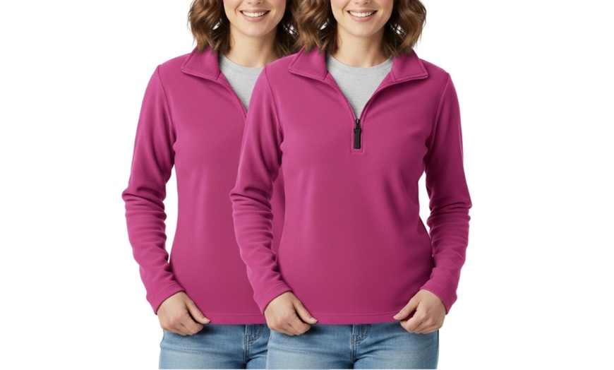 Image 2: 2 maglie da donna in pile e micropile 