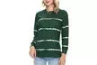 Women Long Sleeve Crewneck Casual Side Split Pullover Tops - Second Medium