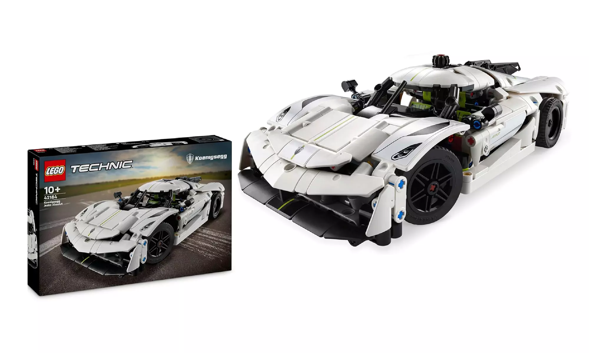 LEGO Technic Koenigsegg Jesko Absolut White Hypercar 42184