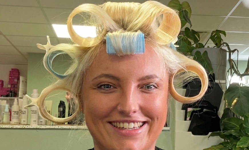 Image 3: Hair Transformation: Wash, Cut, Blow Dry, or Cap Highlights