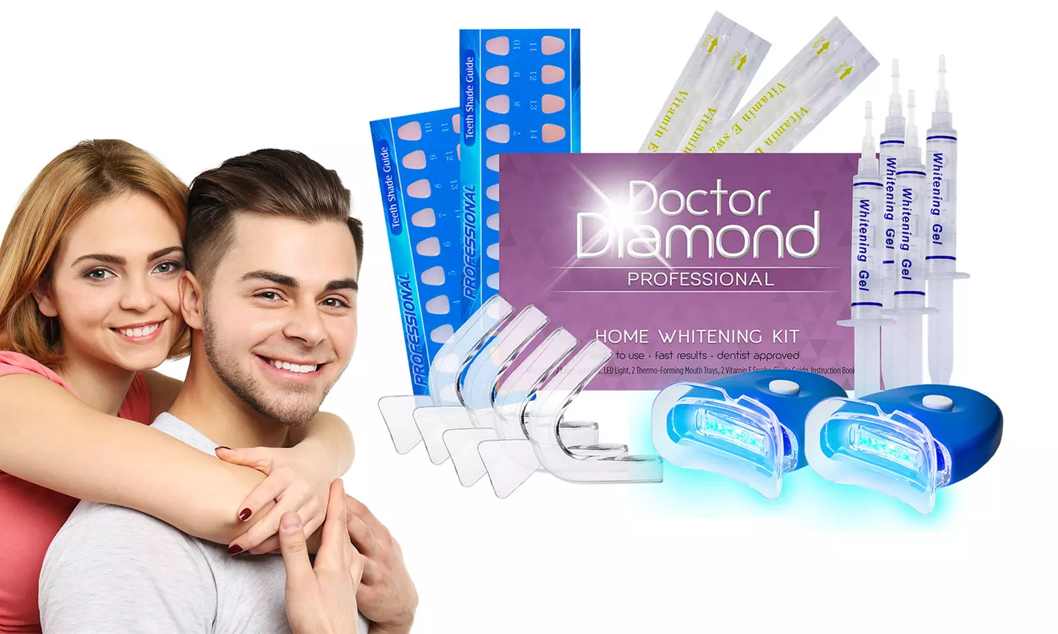 Dr. Diamond Deluxe Teeth Whitening Kit - 2 Pack and Family Pack - Primary Image