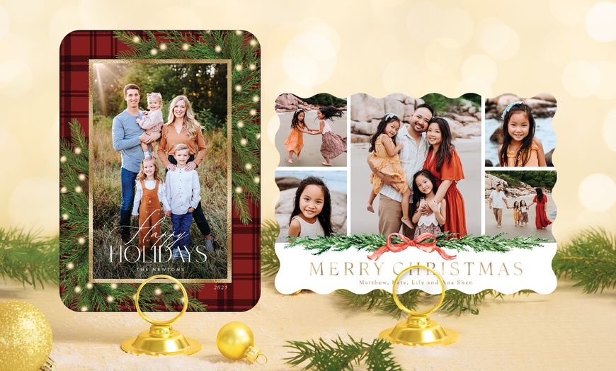 Image 2: PhotoAffections Custom Holiday Photo Cards & Personalized Greetings