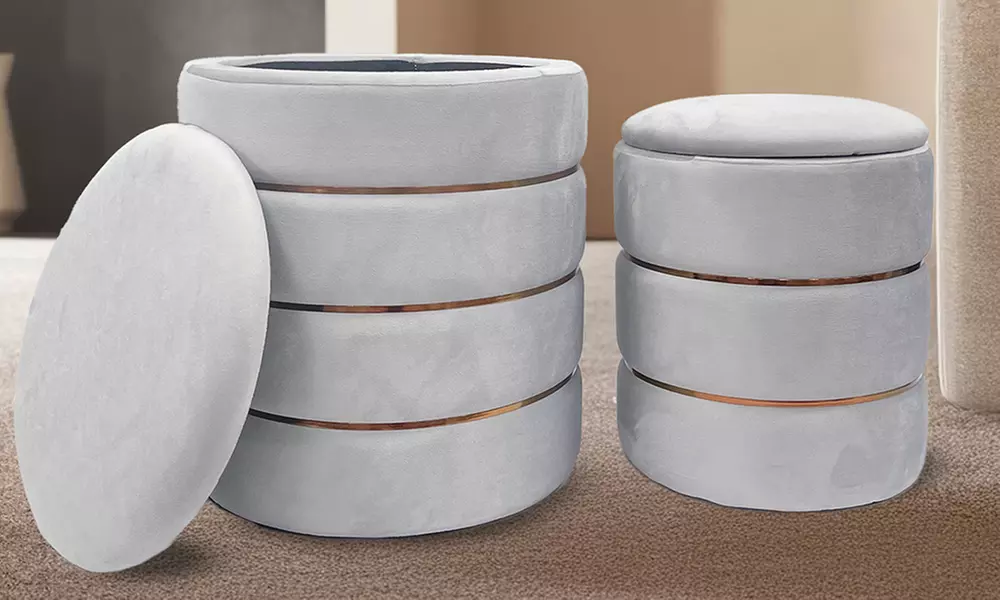 Coppia di pouf Romeo e Giulietta