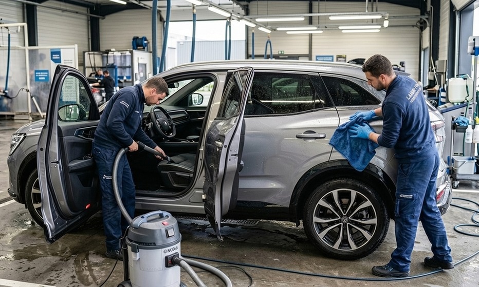 Lavage auto complet intérieur et extérieur selon catégorie