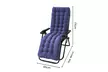Chaise pliante avec coussin et dossier inclinable, coloris au choix, livraison offerte - Image 5