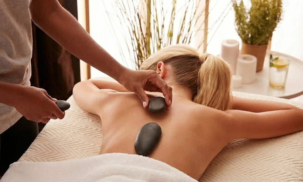 Swedish Massage or Facial & Massage Combo with Hot Stones