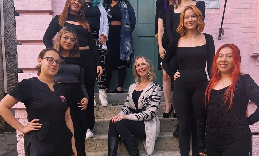 Image 7: Eyelash lift and tint services for darker, voluminous lashes