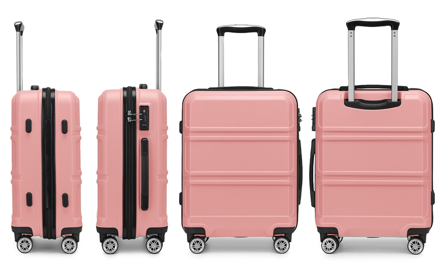 Image 4: Valise rigide avec coque en ABS et 8 sacs de rangement