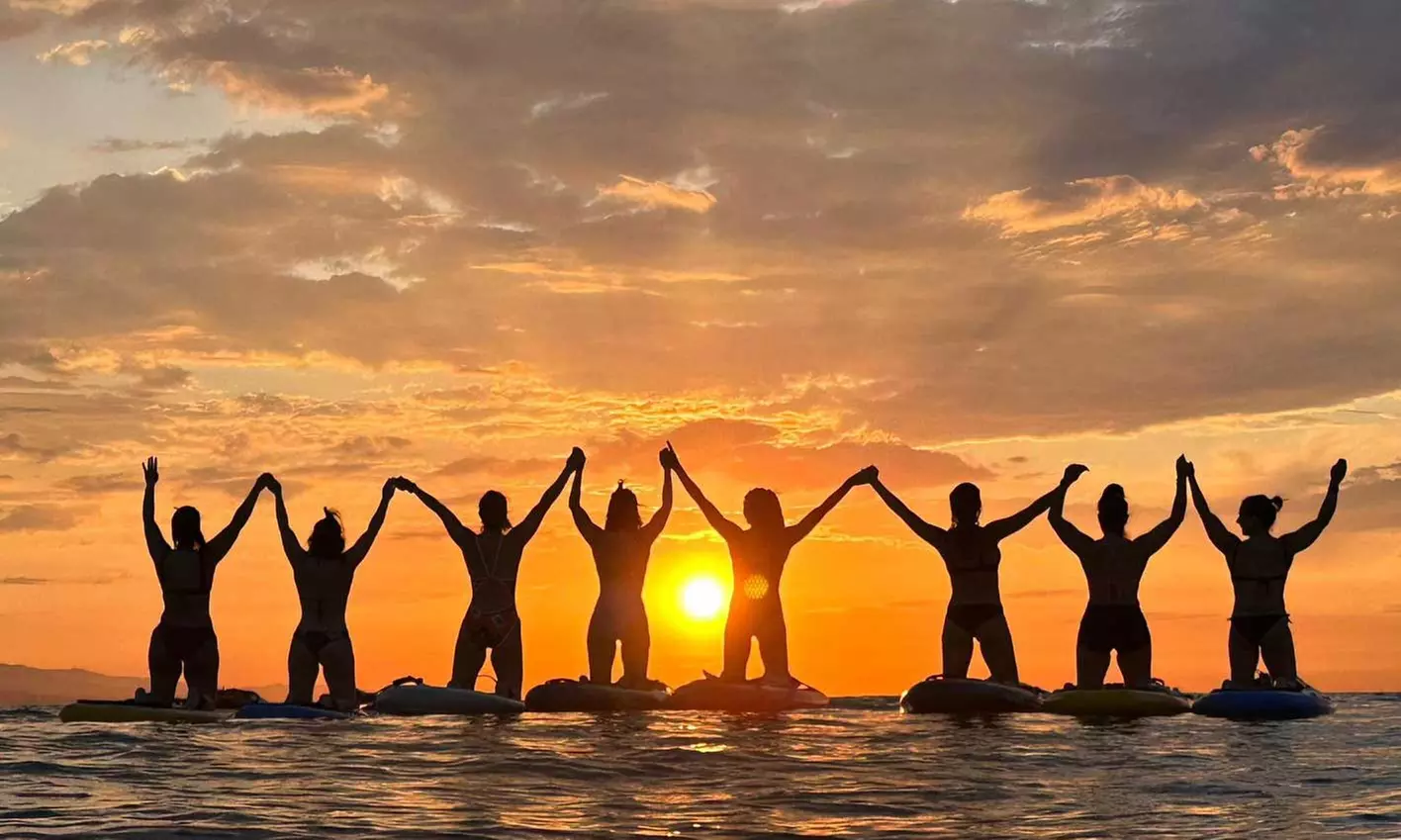 Paddle surf al amanecer con fotos para 1, 2 o 4 personas