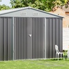 Image 8: Galvanised Metal Storage Shed