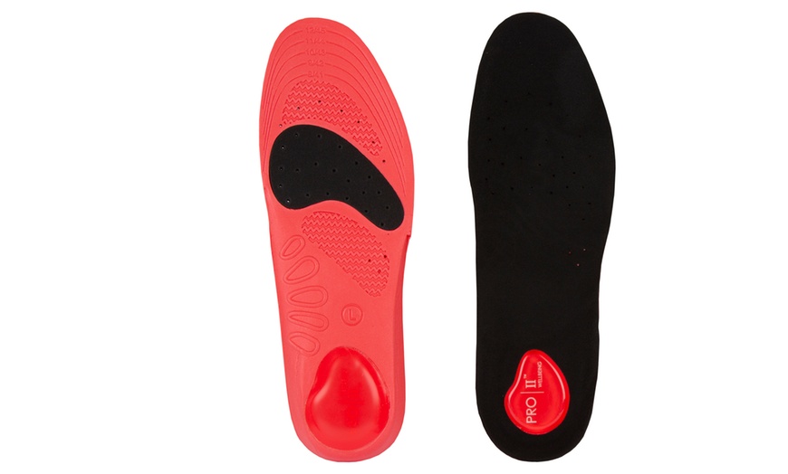 Image 2: Pro 11 Walking Insole with Gel Heel Pad 