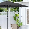 Image 17: 3M Rotating Parasol with UV Protection; Adjustable and Stylish Design