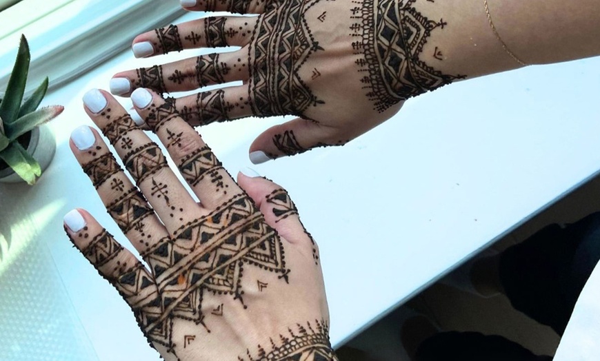 Image 2: Your Henna, Your Style: Low, Medium or High Coverage Henna Tattoo