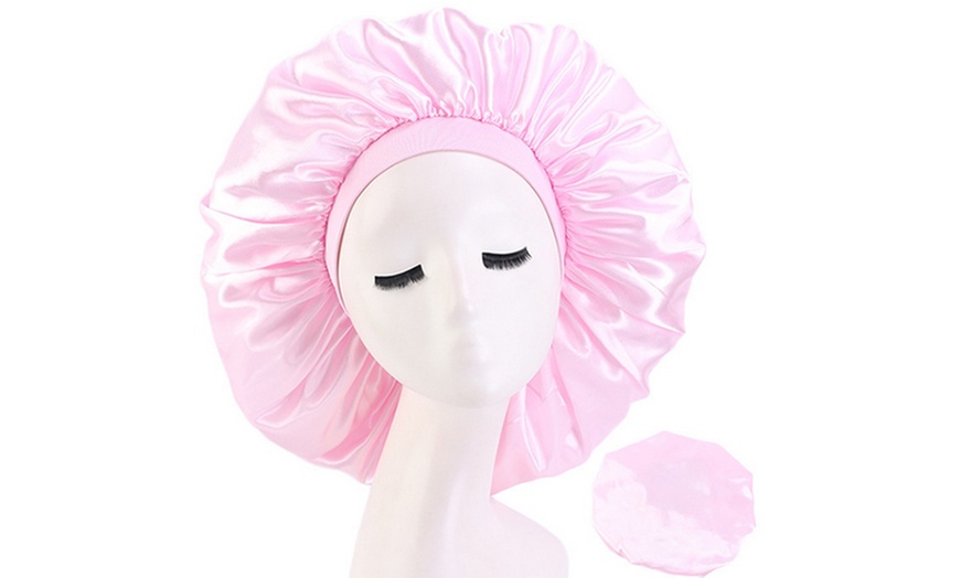 Image 2: Bonnet de nuit pour protection des cheveux 