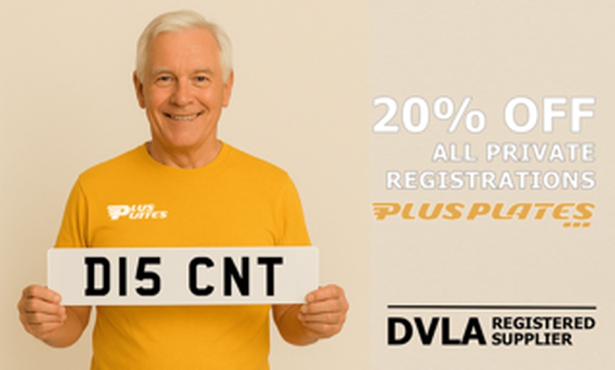 Image 2: Save 20% on Any Personalized Number Plate!