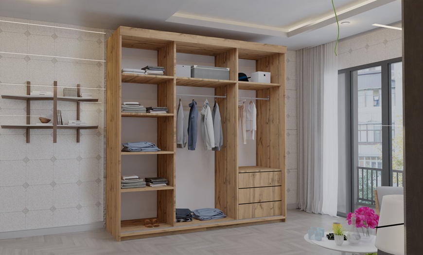 Image 14: Hanover Wardrobe with Full-Length Mirrors and Drawers