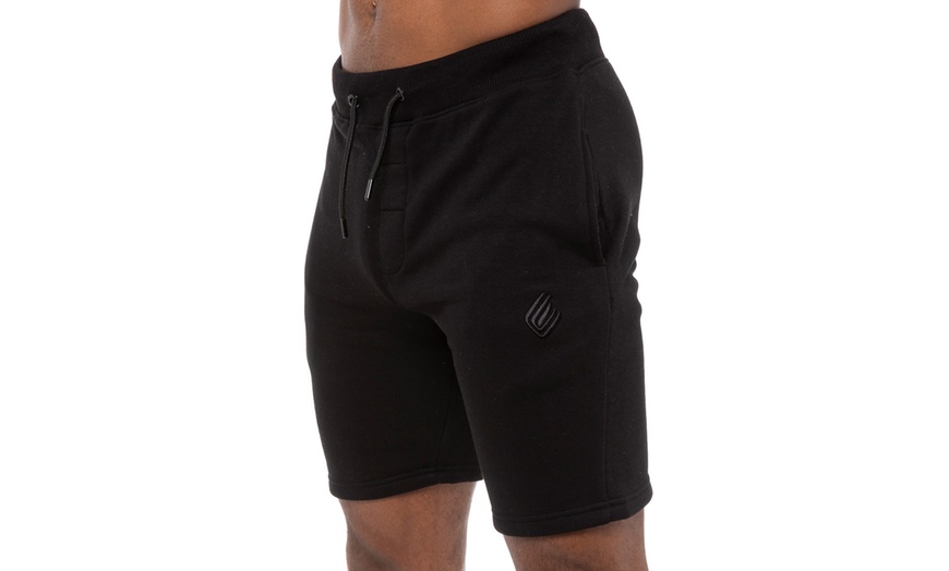 Image 6: Two-Pack Enzo Men's Fleece Shorts 