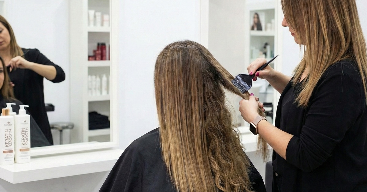 Alisado de queratina con corte de puntas en Valencia
