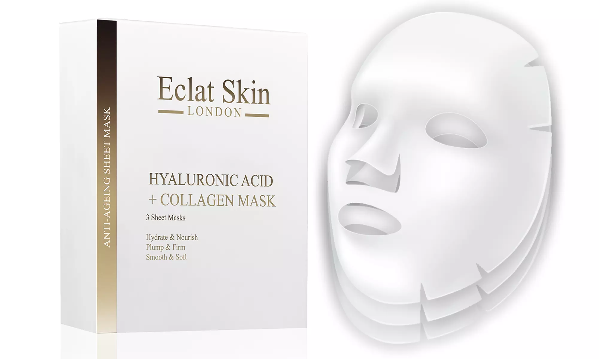 Fino a 3 kit maschere in tessuto Eclat Skin London - Primary Image