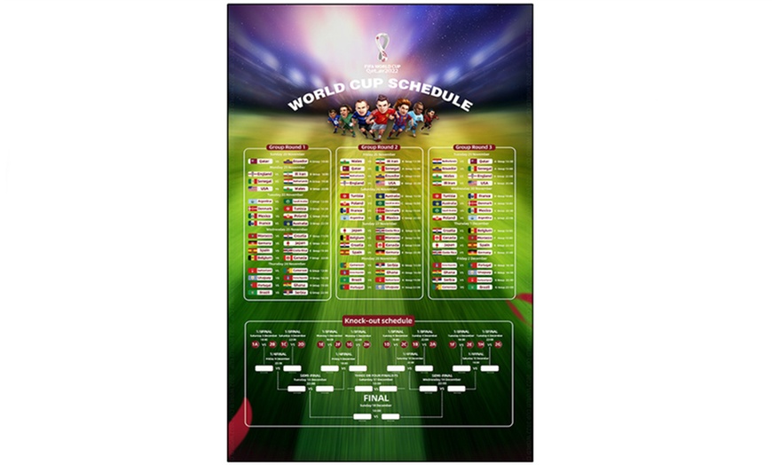 Image 5: 2022 World Cup Qatar Schedule Poster