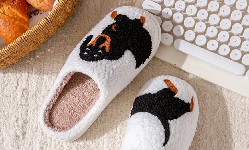 Image 9: Pet-Themed Holiday Slippers