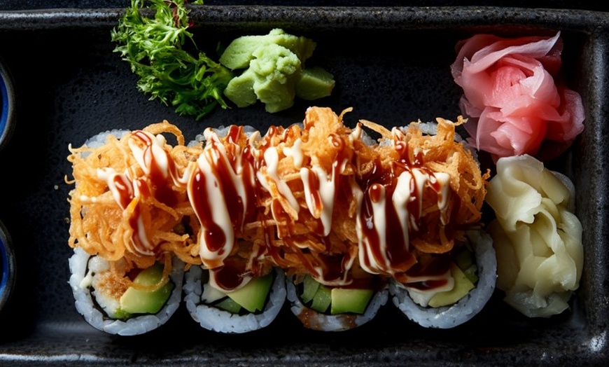 Image 1: Fresh Sushi with traditional Bubble tea Await You at Boba Tigers