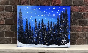 Relax, Sip & Create Your Own Masterpiece: Two-Hour BYOB Open Painting Class for One, Two or Four at Painting Hangout
