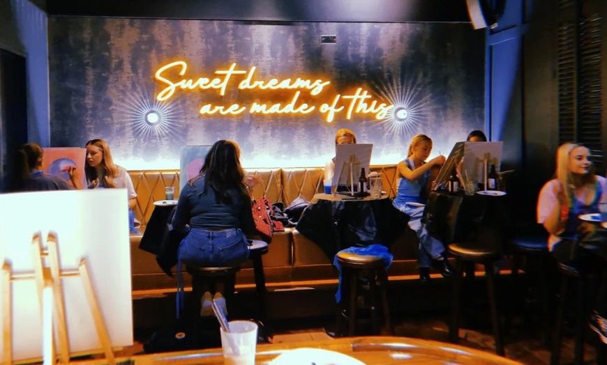 Image 4: Two-Hour Sip-and-Paint Sessions in a Lively Bar Setting