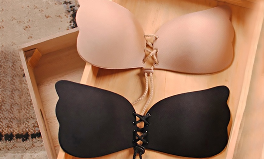 Image 1: Stick-On Push-Up Bra